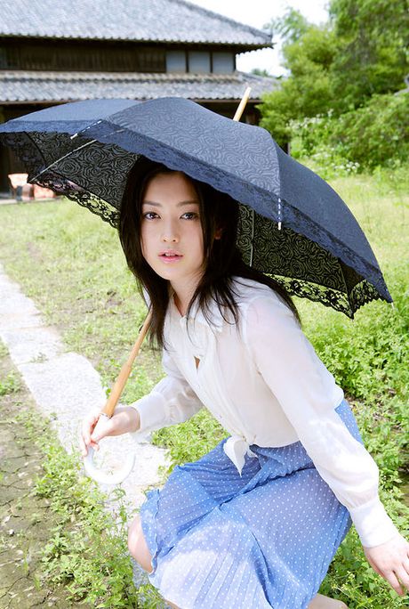 Divine asian chick steams and seduces in her red silky dress