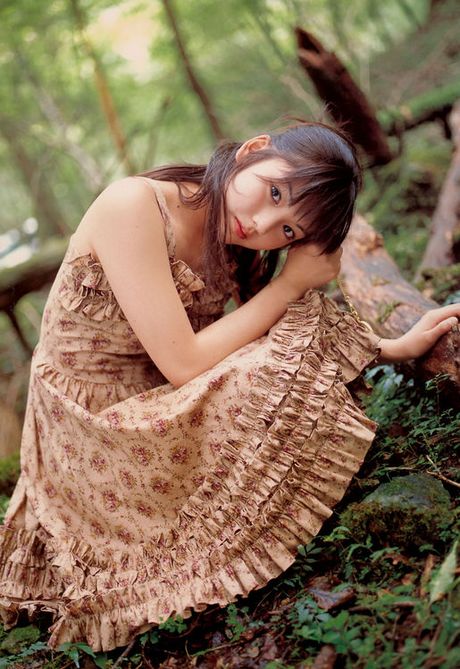 Adorable gravure school girl with pink deliciously kissable lips