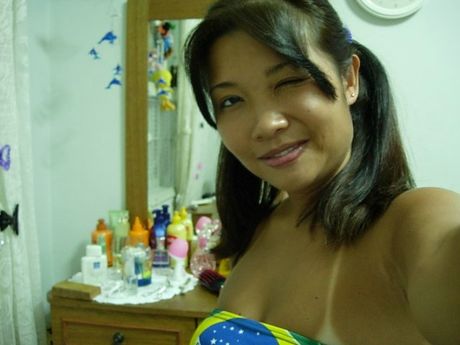 Thai girl with sexy tan lines