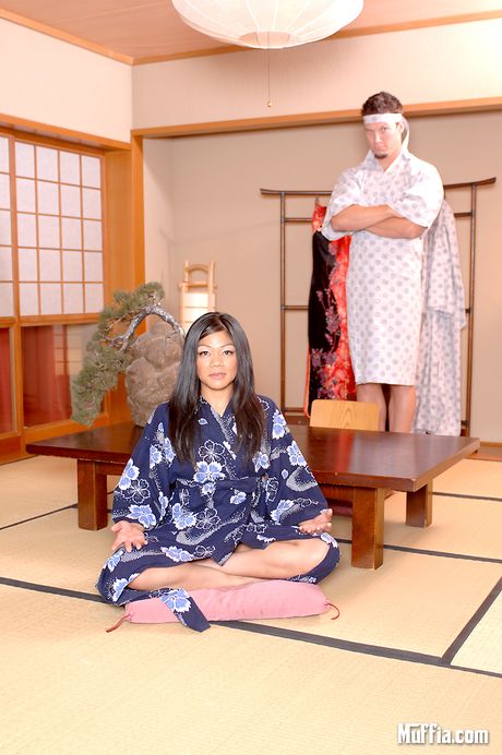 Hot japanese babe kristal gets pounded hard afer a tea break in these amazing pics