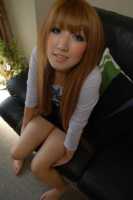 Sweet Japan teen strips and pleasures cock