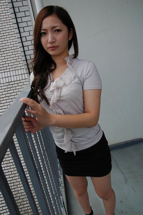 Japanese teen strips and takes cock in her pussy