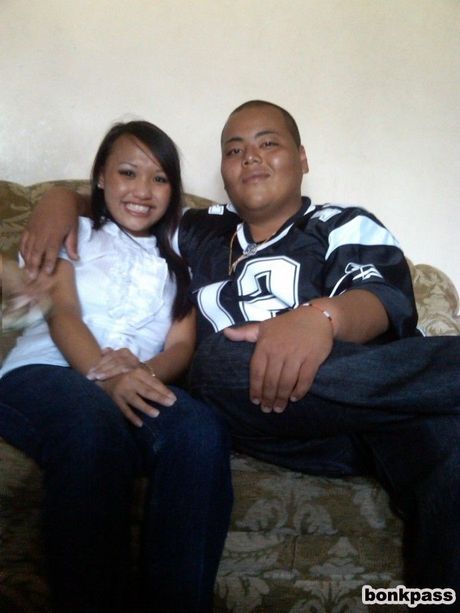 Slightly chubby Asian girlfriend spreads pussy