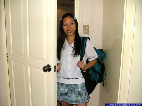 College student flashing her brown love orifices