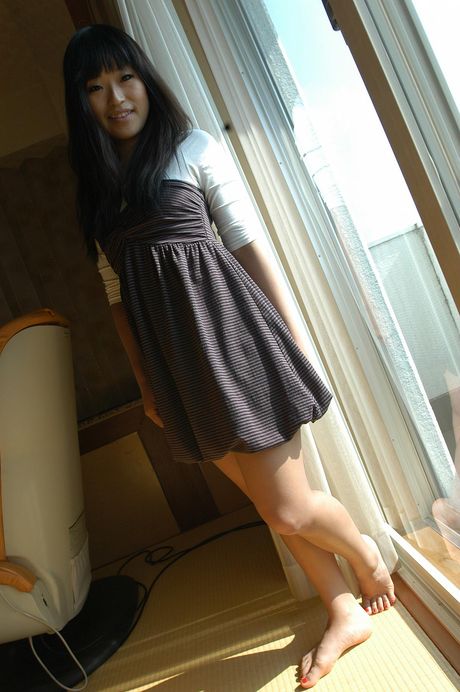 Japanese teen Chisato Narita enjoying sex after some pussy teasing.