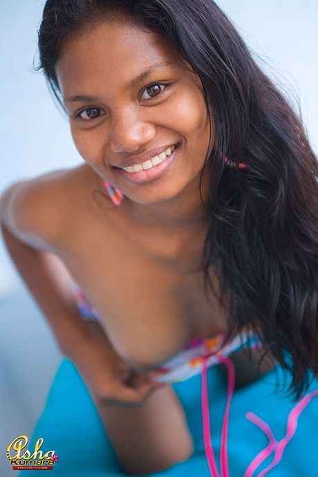 Asha Kumara loves to tickle her cute dark Indian nipples