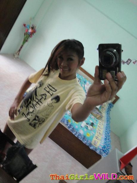 Tong takes a big white dick in her mouth and pussy