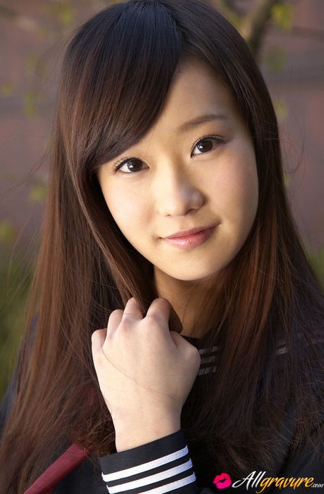 Teen Kana Yuuki is schoolgirl with nice face and slender figure