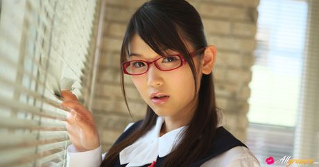 Noriko Kijima Asian with specs and office suit is elegant and hot