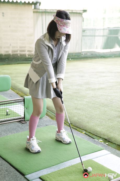 Tomoyo Isumi is fucked hard instead of learning golf
