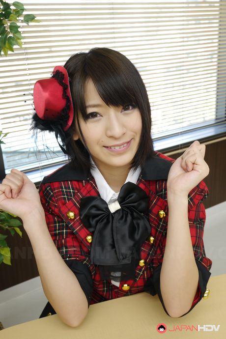 Ruri Narumiya invites her fans to touch and smell her ass