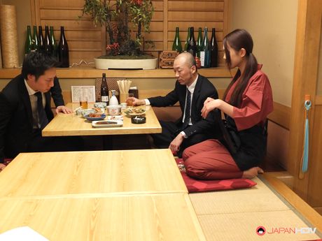 The magic restaurant with Kyoka Makimura and Sakura Aoi fucking men