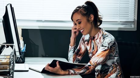 Asian teacher Christy Love gets her pussy licked and dicked by her student