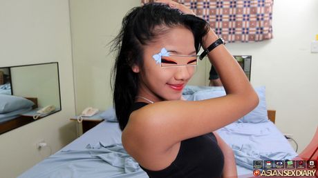 The guy takes her from behind and fucks her hard and fast