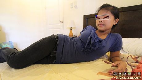 Jopay moans and screams as the guy bangs her pussy and makes her cum