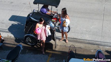 The girls take turns riding the dildo and then each others pussies