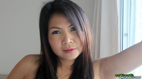 Asian mom Mina strips and shows her hot ass and tits in a solo