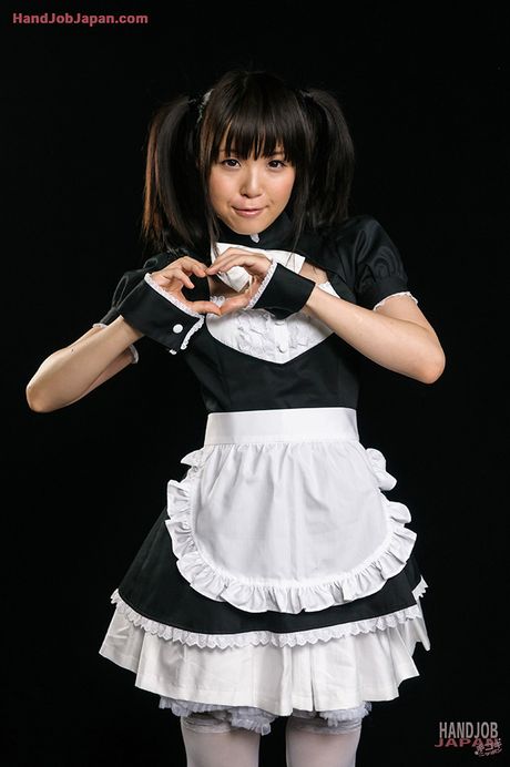 Maid Sena Sakuras cock worship