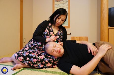 Big booty Asian mom fucking and sucking hard