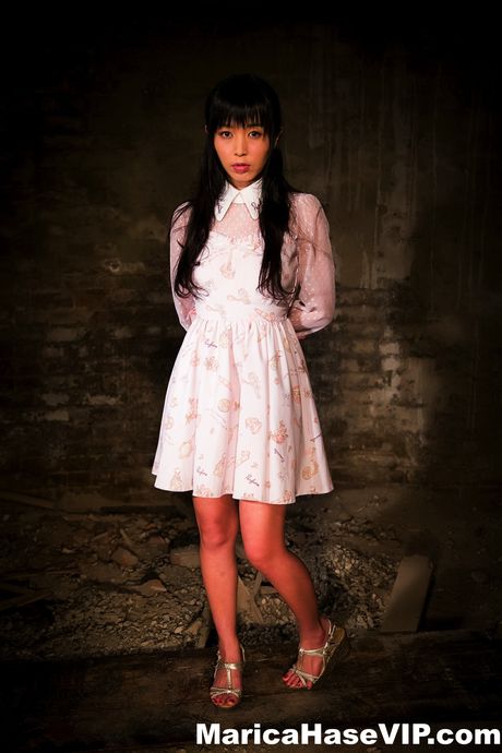 Marica Hase : Cute brunette Marica Hase gets tied up in the basement