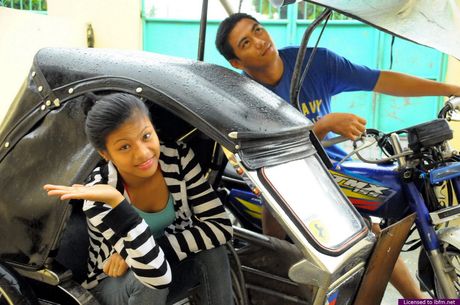 Asian teen amateur girl strips and shows her tiny tits and pussy in a shower