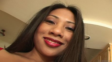 Pornstar Nyomi Marcela gets her Asian pussy licked and dicked by a white guy