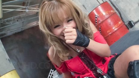 Kurea Mutou Asian with hot bum rubs dick with cans and is fucked