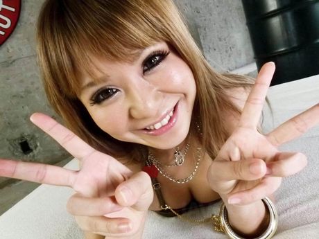 Kokoa Ayane Asian has boobs squeezed and slit fingered by hunks