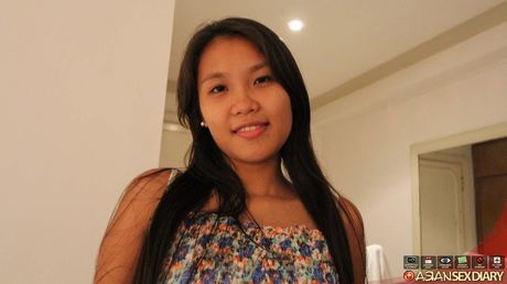 The Asian teen Corazon gets her hairy pussy penetrated by a horny guy