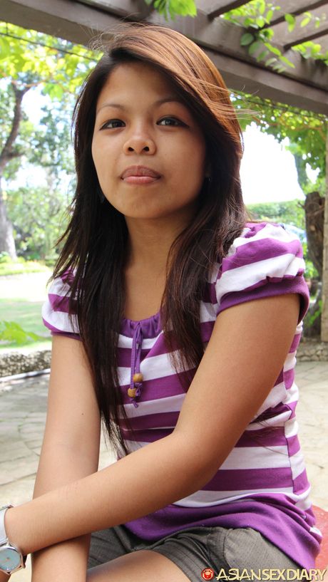 Asian teen Honeybabes gets her hairy pussy licked and dicked by a fat guy