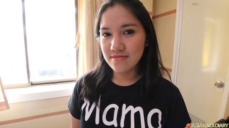 Asian teen Manilen gets her hairy pussy drilled by a horny guy