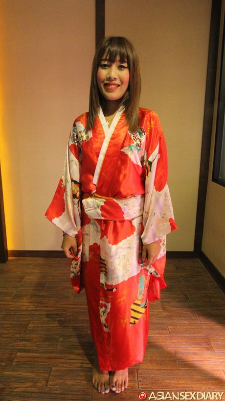 Asian amateur Aki gets her amazing juggs and pussy banged hard