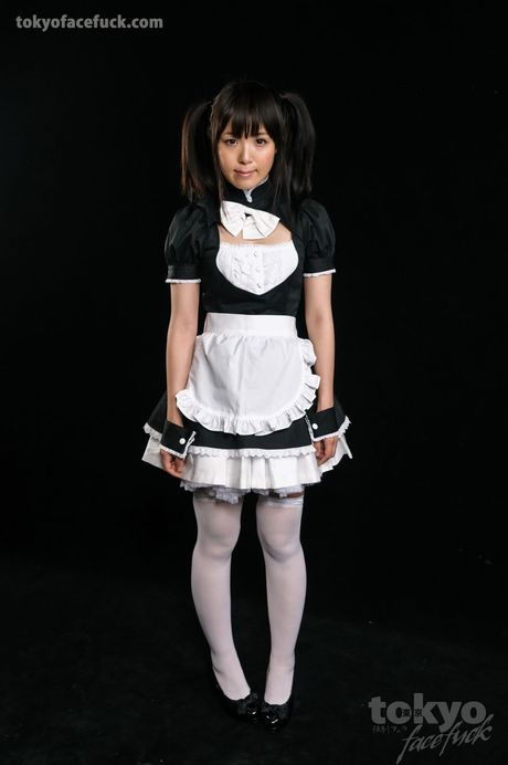 Maid Sena Sakura gets surprised in her cafe when one of the customers pulls her to her knees and shoves his cock down her throat