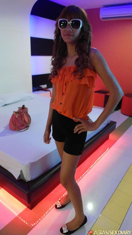 Suri is a skinny Asian teen who gets her pierced pussy licked and dicked by