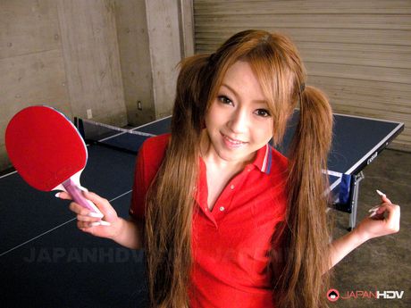 Ping pong slut Ria Sakurai gets down and blows a big meat pole