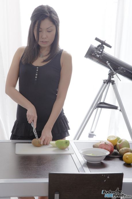 Asian teen Alina gets her pussy licked and dicked by her boyfriend