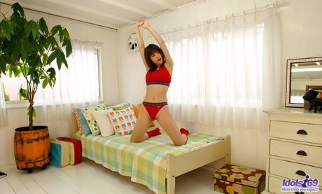 Akiho Yoshizawa - Adorable Asian babe shows her tits and ass