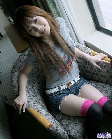 Hayase - Adorable Asian teen in short shorts