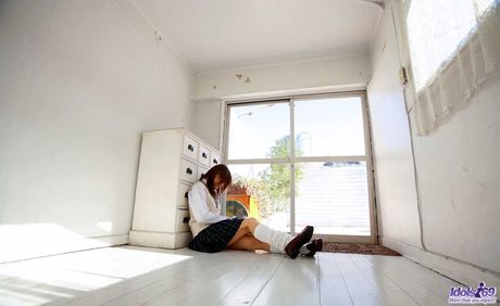 Perfect Asian Mie Matsuoka strips to her heels & shows her amazing melons & ass