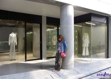 Once dressed Kyoko is ready to go out on the town and find some new cocks