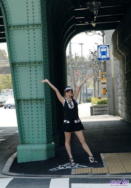 Amazing Asian MILF Yuma Asami strips and shows her big boobs and ass