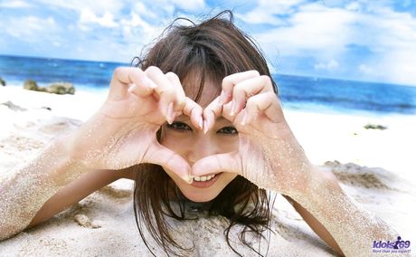 Honoka flashes her hairy pussy just to be a naughty cock teaser