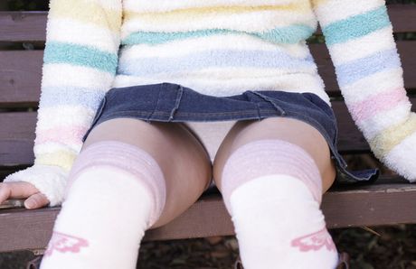 Skinny Japanese babe Masami Kanno highlights her tiny tits and hot ass