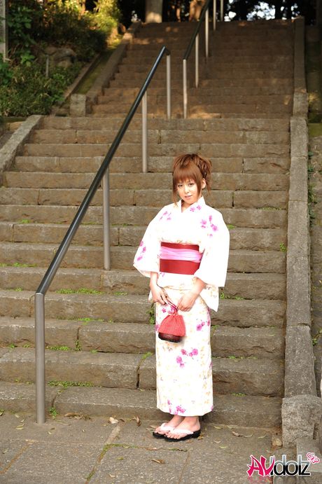 Stunning Japanese teen Ichika strips and shows her tiny tits and pussy