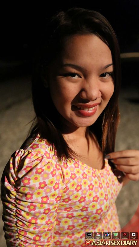 Asian teen Raine gets her hairy pussy licked and fucked on the beach