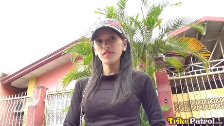 Skinny Asian teen Rose gets her hairy pussy licked and dicked by her boyfriend