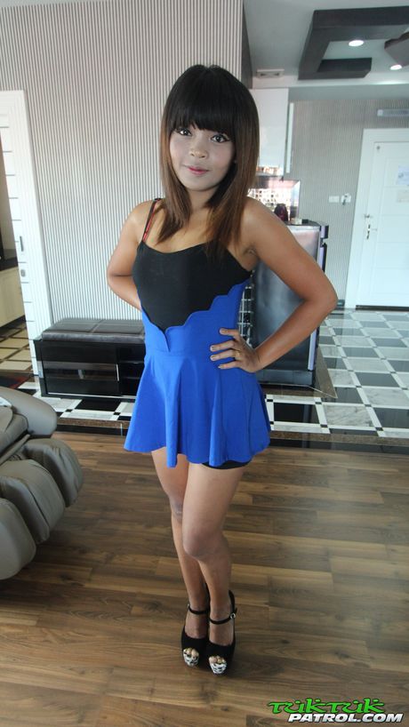 The guy fucks her hard and then pulls out to cum on her ass