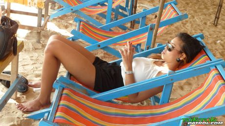 Asian teen Cartoon strips and gets her pierced pussy fucked