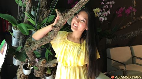 Asian teen Kanata gets her pussy licked and dicked by a hung stud