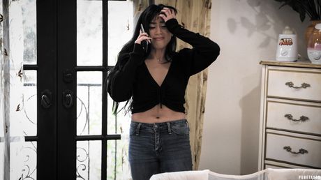 Seth Gamble fucks Asian teen Ember Snow in her pink pussy